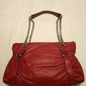 Red Genuine Leather Purse